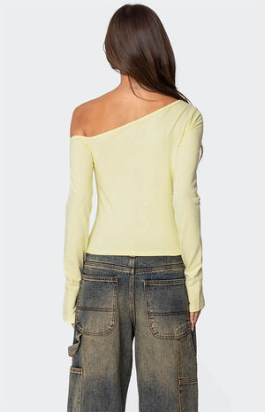 Swan Asymmetric Long Sleeve Top image number 5