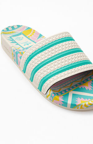 Gray Adilette Slide Sandals image number 6