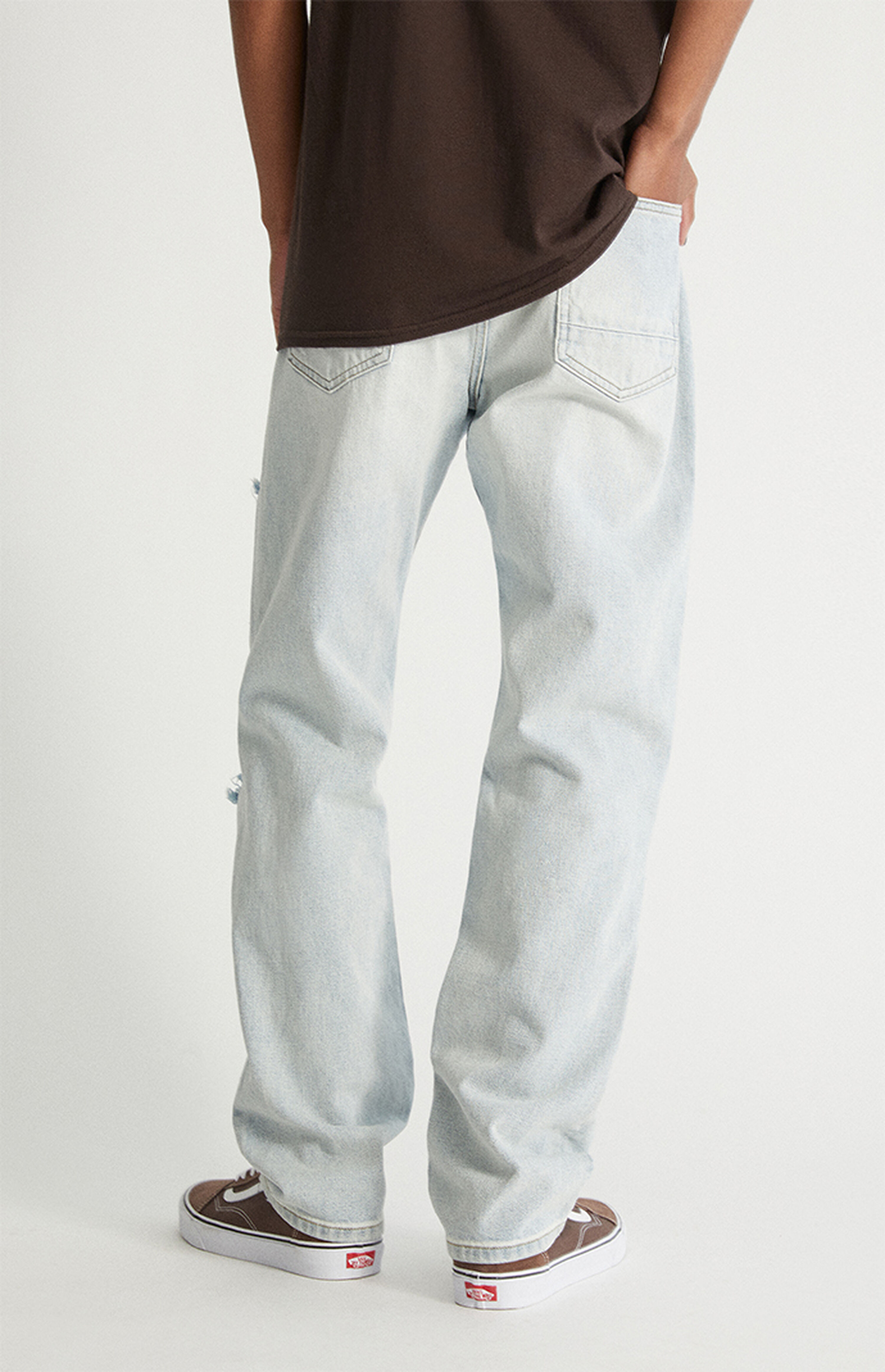 PacSun Light Indigo Baggy Rigid Jeans PacSun