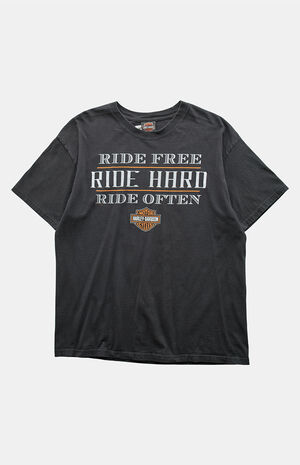 2000s Black Harley Davidson Graphic T-Shirt image number 1