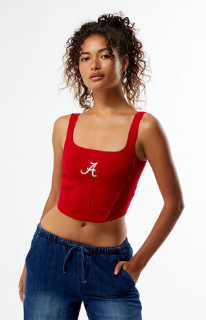 Alabama Crimson Tide Knit Corset Top image number 1
