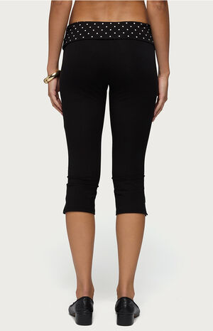 Genni Polka Dot Foldover Capri Pants image number 3