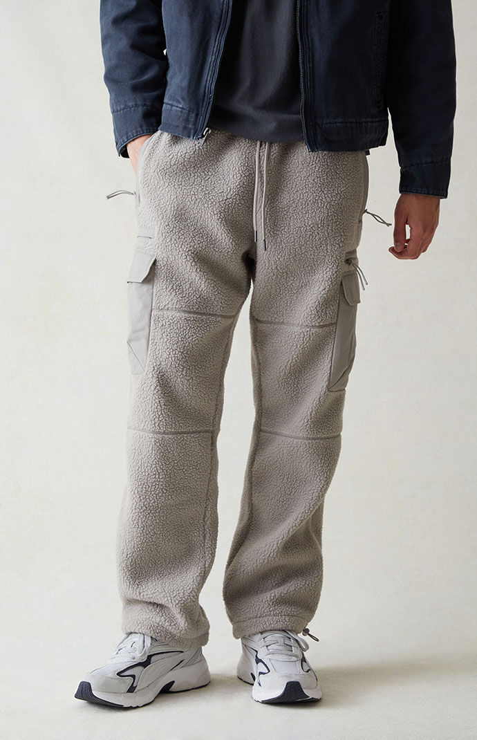 Men's sherpa sweatpants hot sale