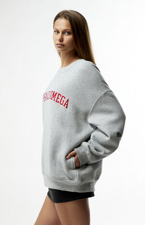 Alpha Chi Omega Offside Crew Neck Oversized Sweatshirt image number 2