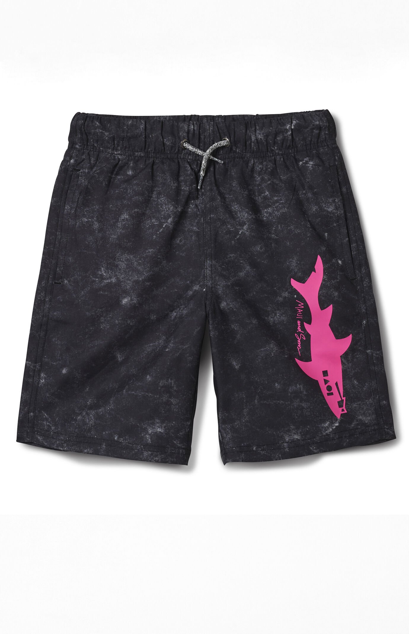 Maui & Sons Kids Straight Shark Pool Shorts