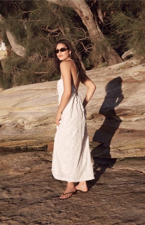 Alesia Lace Back Maxi Dress image number 1