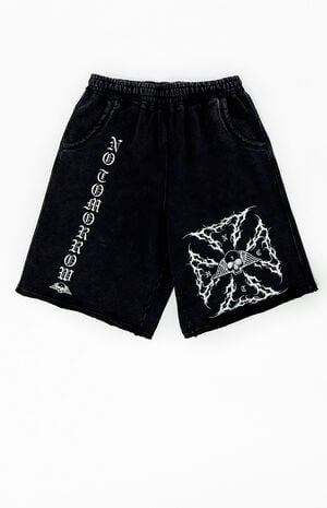 x Civil Active Iron Skull Sweat Shorts image number 2