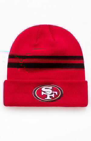 49ers SF Striped Beanie image number 1
