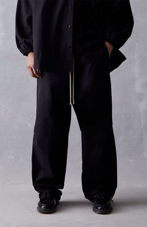 Jet Black Relaxed Trousers image number 2
