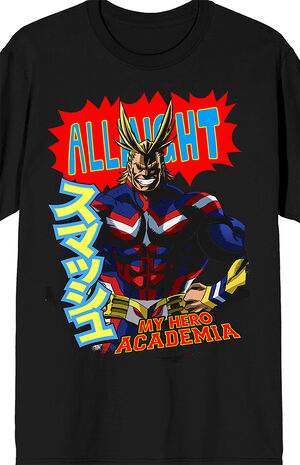 Black My Hero Academia T-Shirt Black My Hero Academia T-Shirt image number null