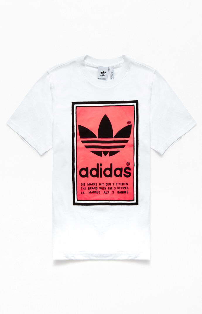 adidas white tee