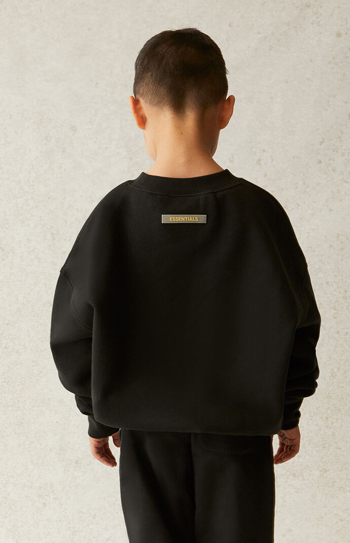 Essentials Black Crew Neck Sweatshirt
