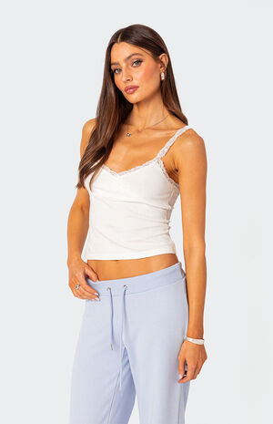Amilia Lace Trim Tank Top image number 3