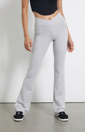 Surplice V Waist Flare Yoga Pants image number 2