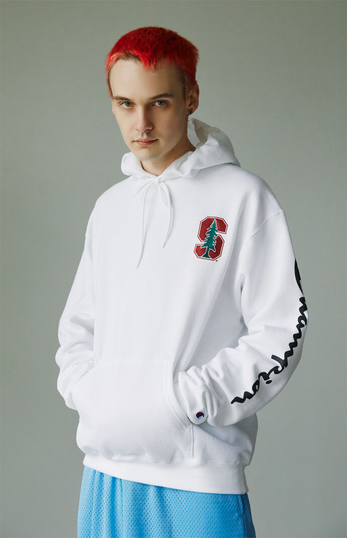 pacsun white champion hoodie