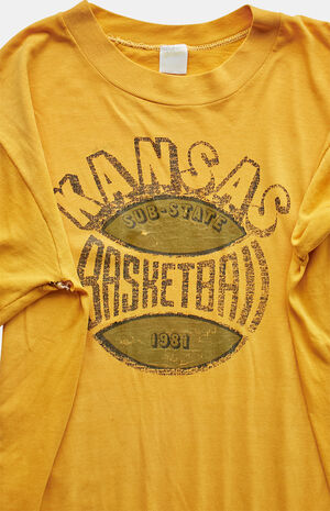 80s Kansas Basketball Graphic T-Shirt image number 4