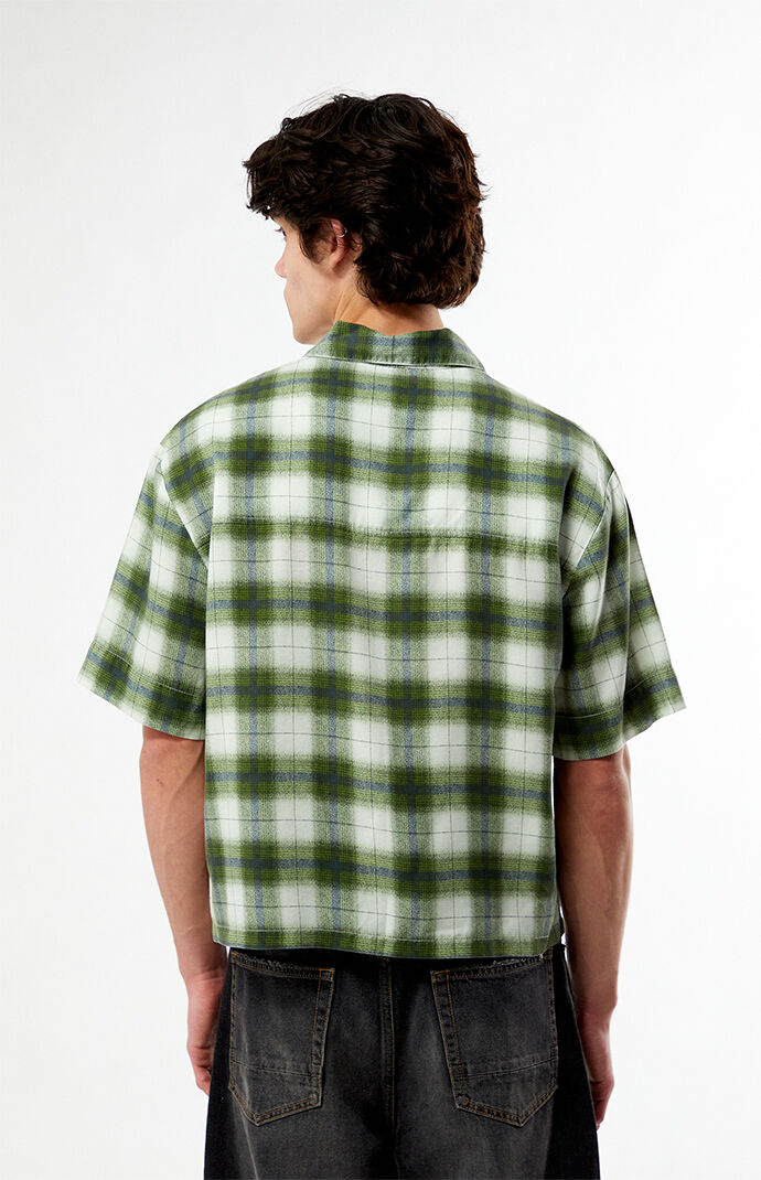 Pacsun Dirt Green Woven Camp Shirt