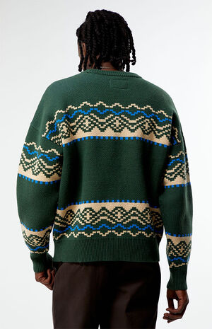 Green Fairisle Crew Sweater image number 4