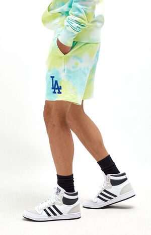 Dodgers Tie Dyed Sweat Shorts image number 3