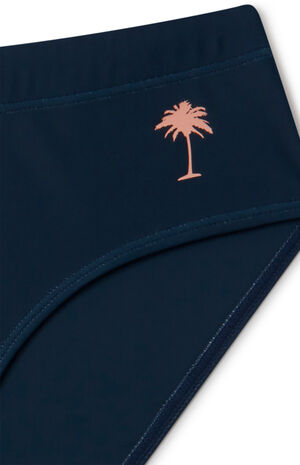 Navy & Orange Swim Briefs image number 2