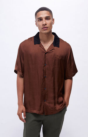 Downtown Satin Resort Camp Shirt image number 1