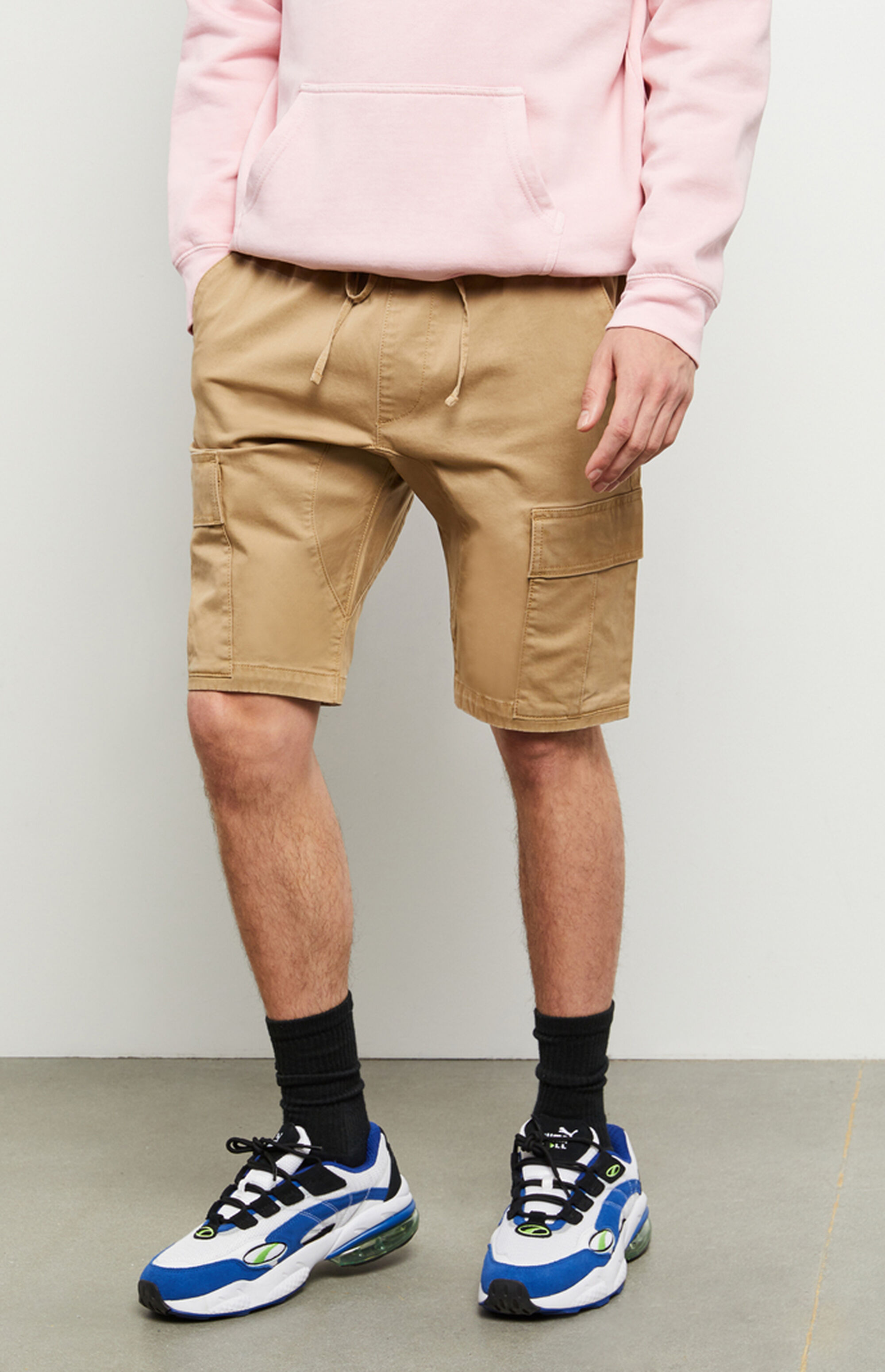 PacSun Khaki Slim Cargo Shorts PacSun