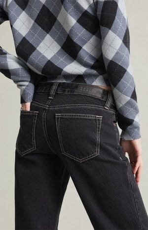 Charlie Low Rise Baggy Bootcut Jeans Contrast Dark Blue image number 4