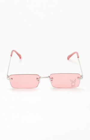 By PacSun Square Rimless Sunglasses image number 3