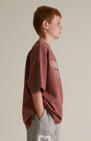 Kids Crimson Heavy T-Shirt image number 3