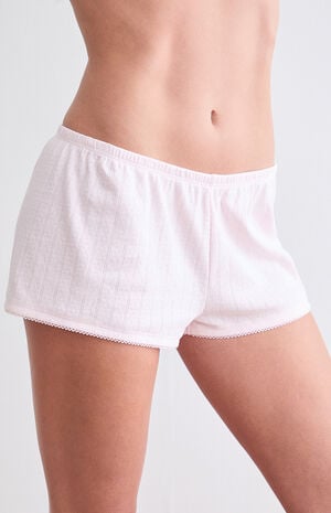 Pointelle Pajama Shorts image number 2