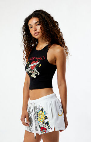 Rose Heart Sweat Shorts image number 3