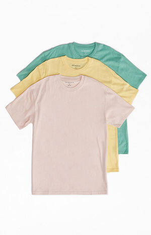 PS Basics 3 Pack Reece Regular T-Shirts | PacSun