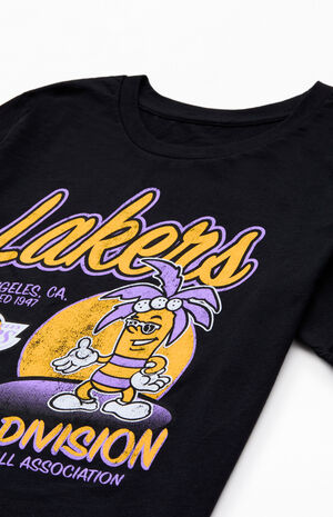 Kids NBA Retro LA Lakers Mascot T-Shirt image number 2