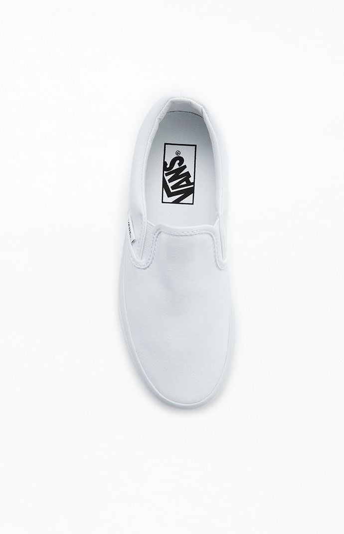 White slip deals on vans on