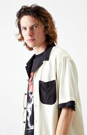 Pajama Short Sleeve Button Up Shirt image number 5