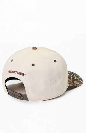 Camo Vintage Deer Edge Snapback Hat image number 4