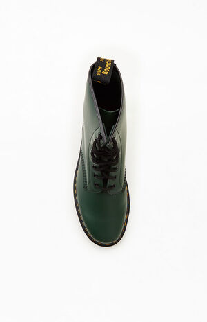 Green 1460 Smooth Leather Black Boots Green 1460 Smooth Leather Black Boots image number null