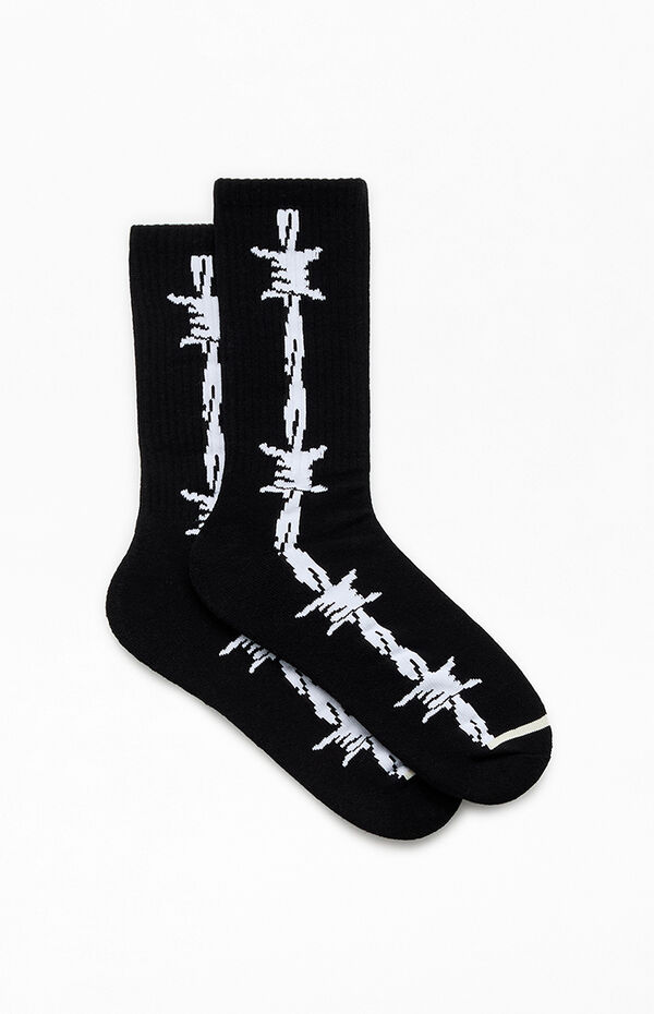 Pacsun Barbed Wire Crew Socks