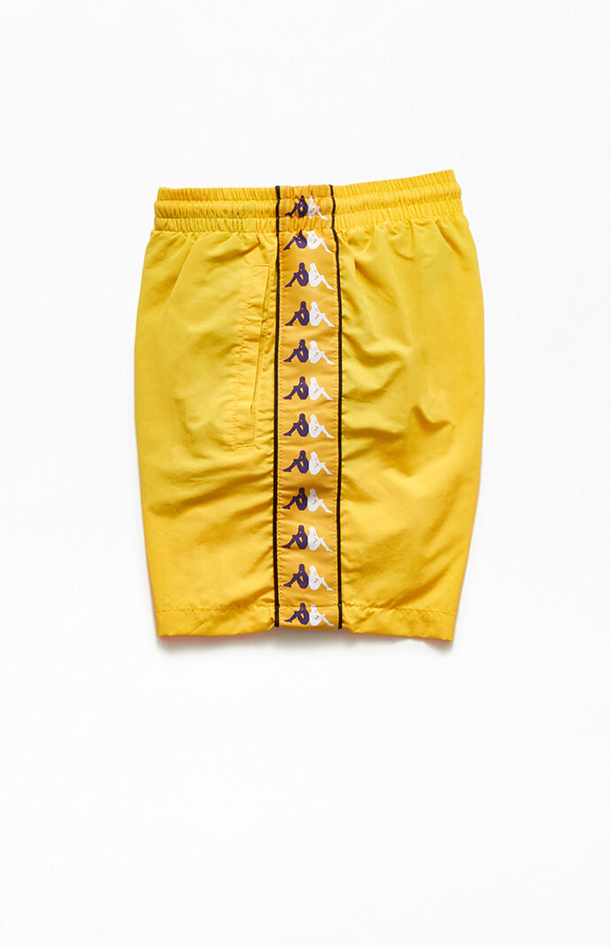 Yellow Authentic Xtabi 15" Swim Trunks