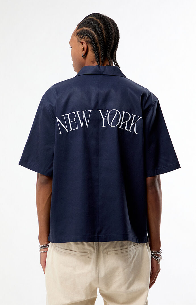 Pacsun New York Embroidered Camp Shirt