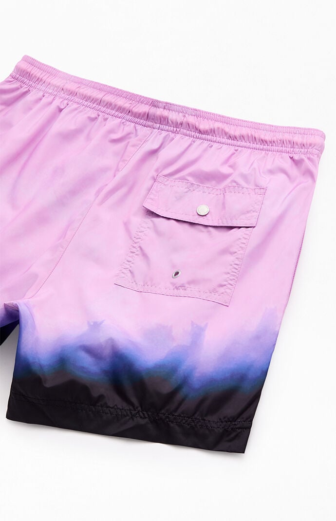 Pacsun Purple Stampede 4.5" Volley Swim Trunks
