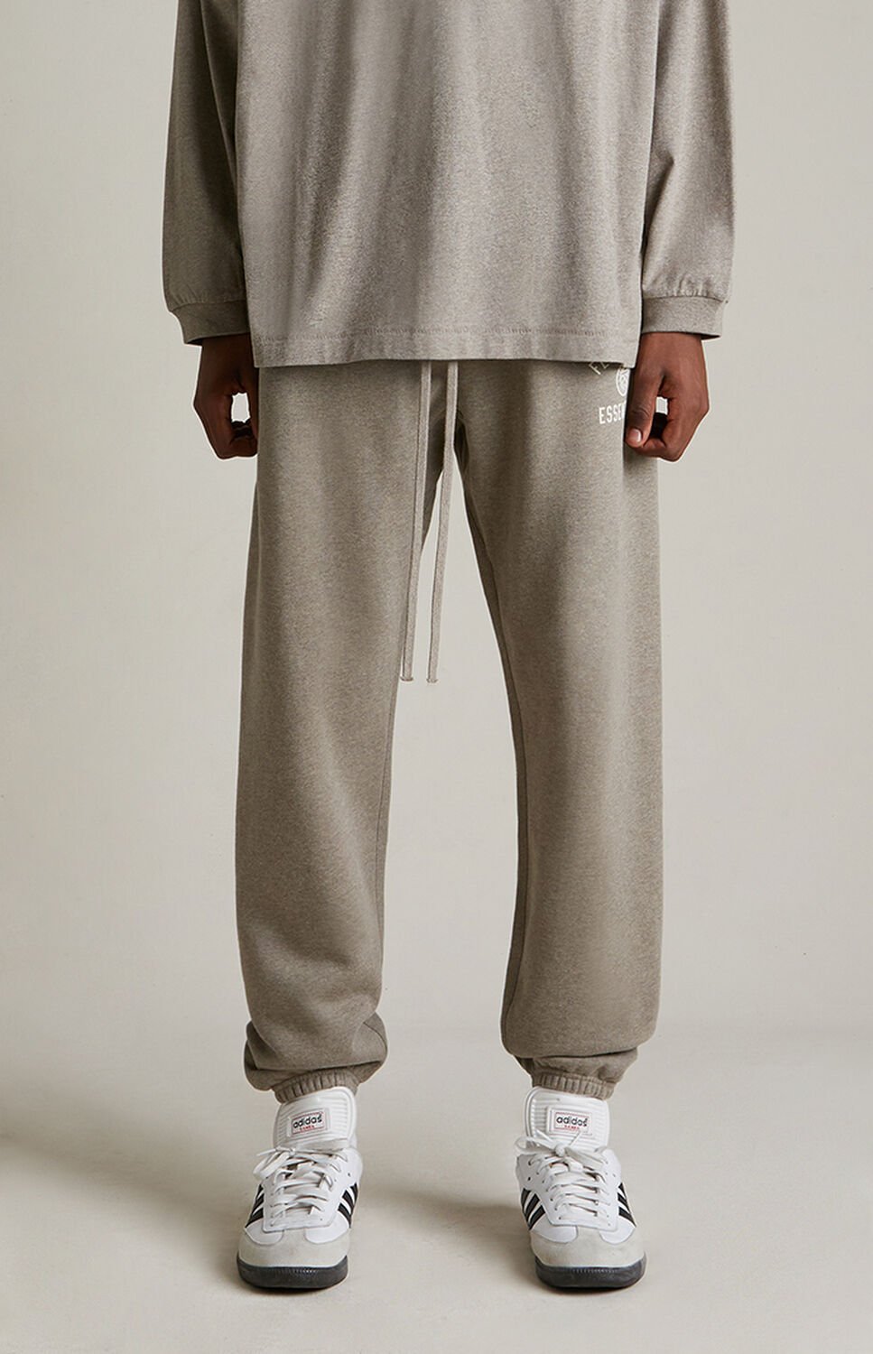 Fear of God ESSENTIALS Heather Grey University Fleece Sweatpants thumbnail 3
