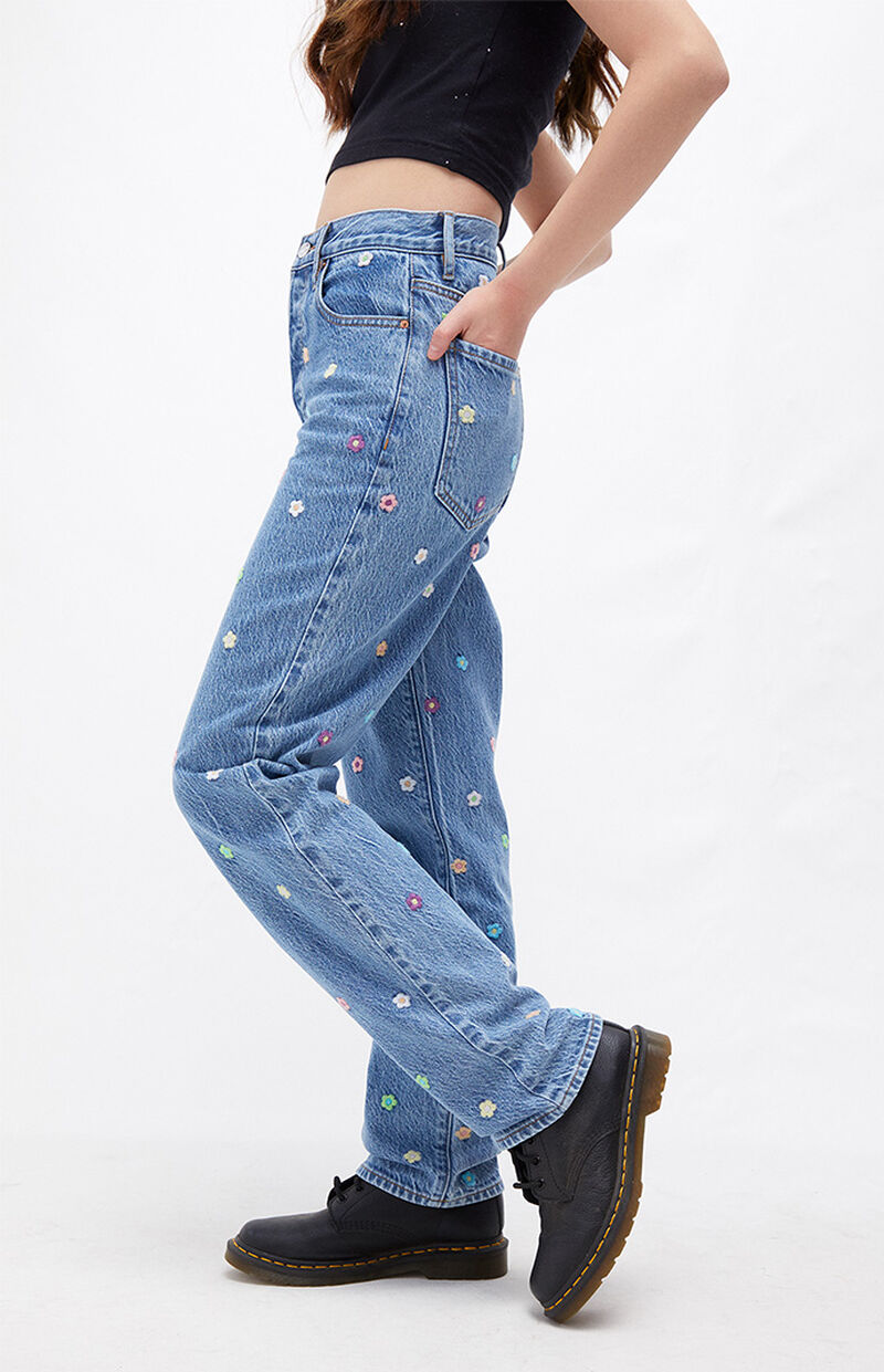 PacSun Eco Flower Power Dad Jeans PacSun
