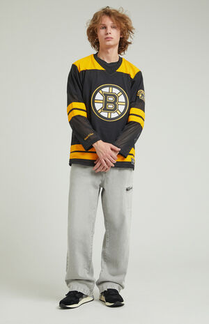 Gray Zip Baggy Jeans image number 2