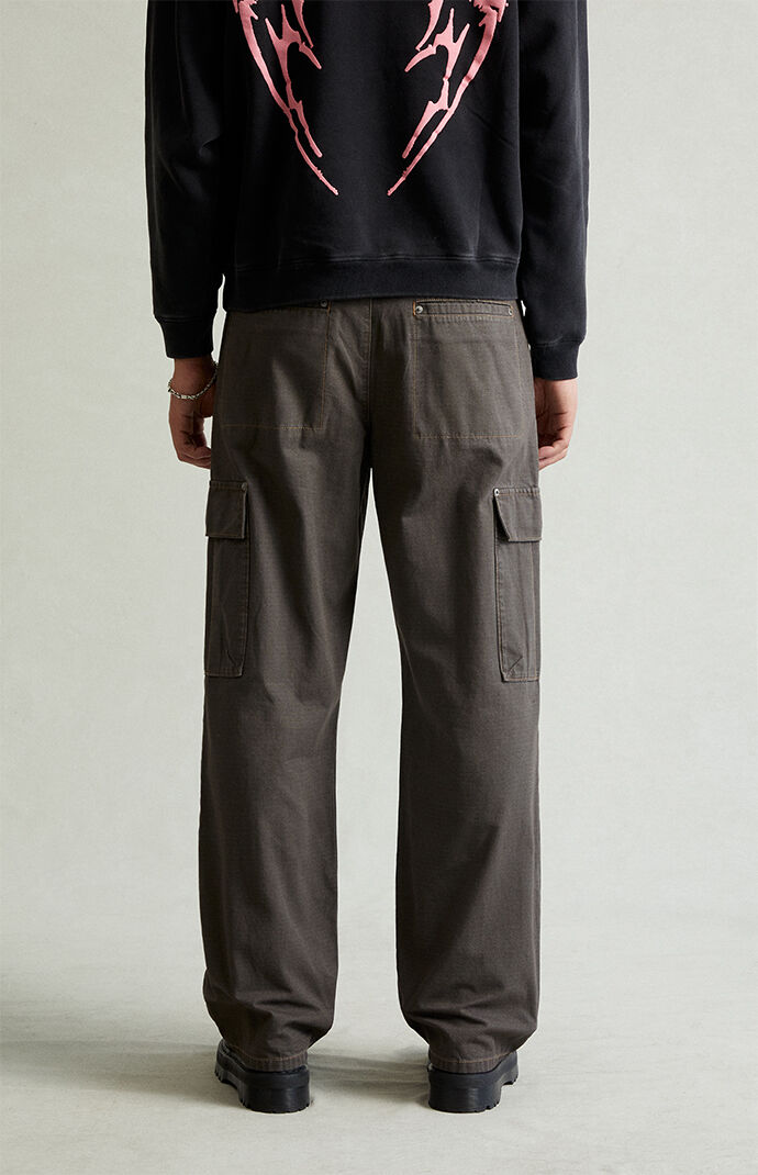 Pacsun Dylan Baggy Cargo Pants Ripstop Faded Black