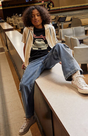 Striped Oversized Camp Shirt image number 4