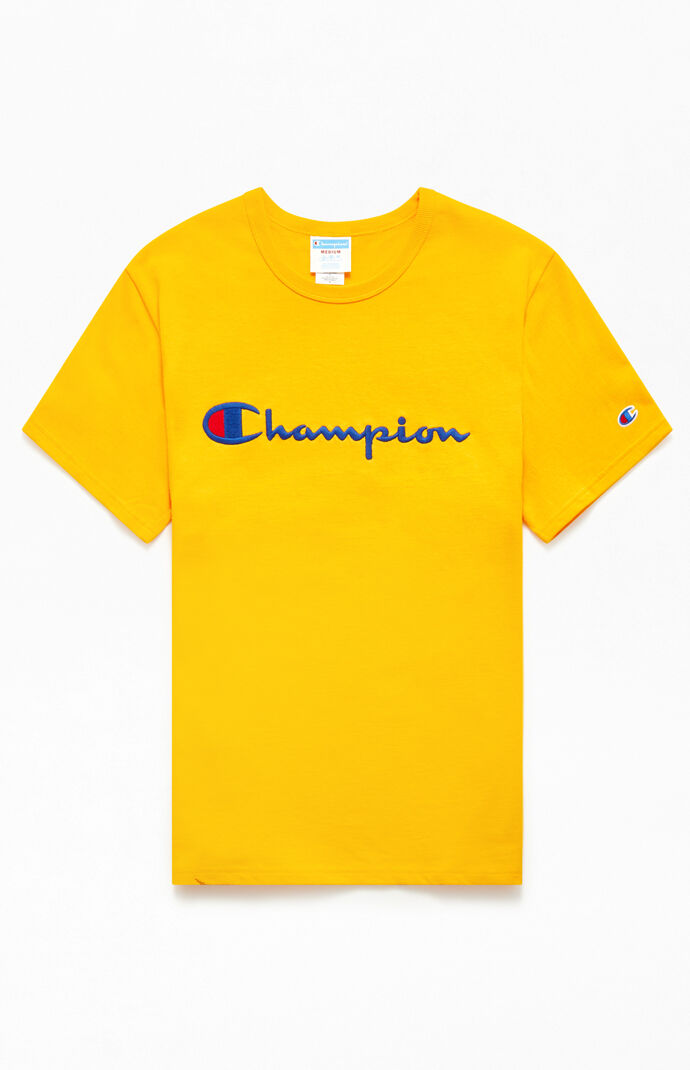 champion embroidered t shirt