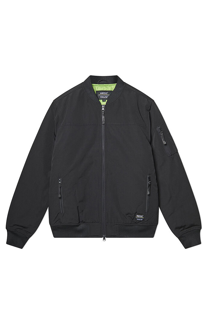 Pinstriped Windbreaker Jacket