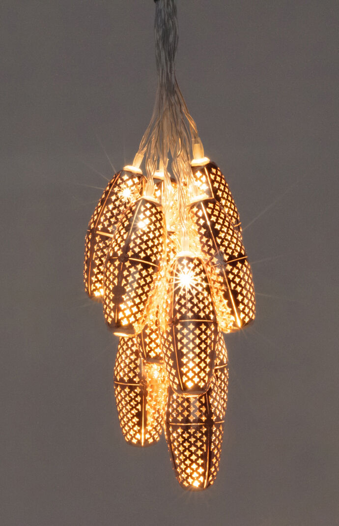 Copper Rust Marrakesh Metallic String Lights