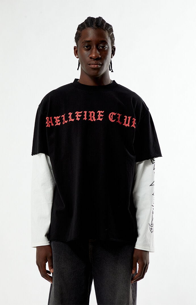 【Netflix公式】STRANGER THINGS ロンT XL Netflix x Stranger Things Hellfire Club Dungeon Twofer Long Sleeve